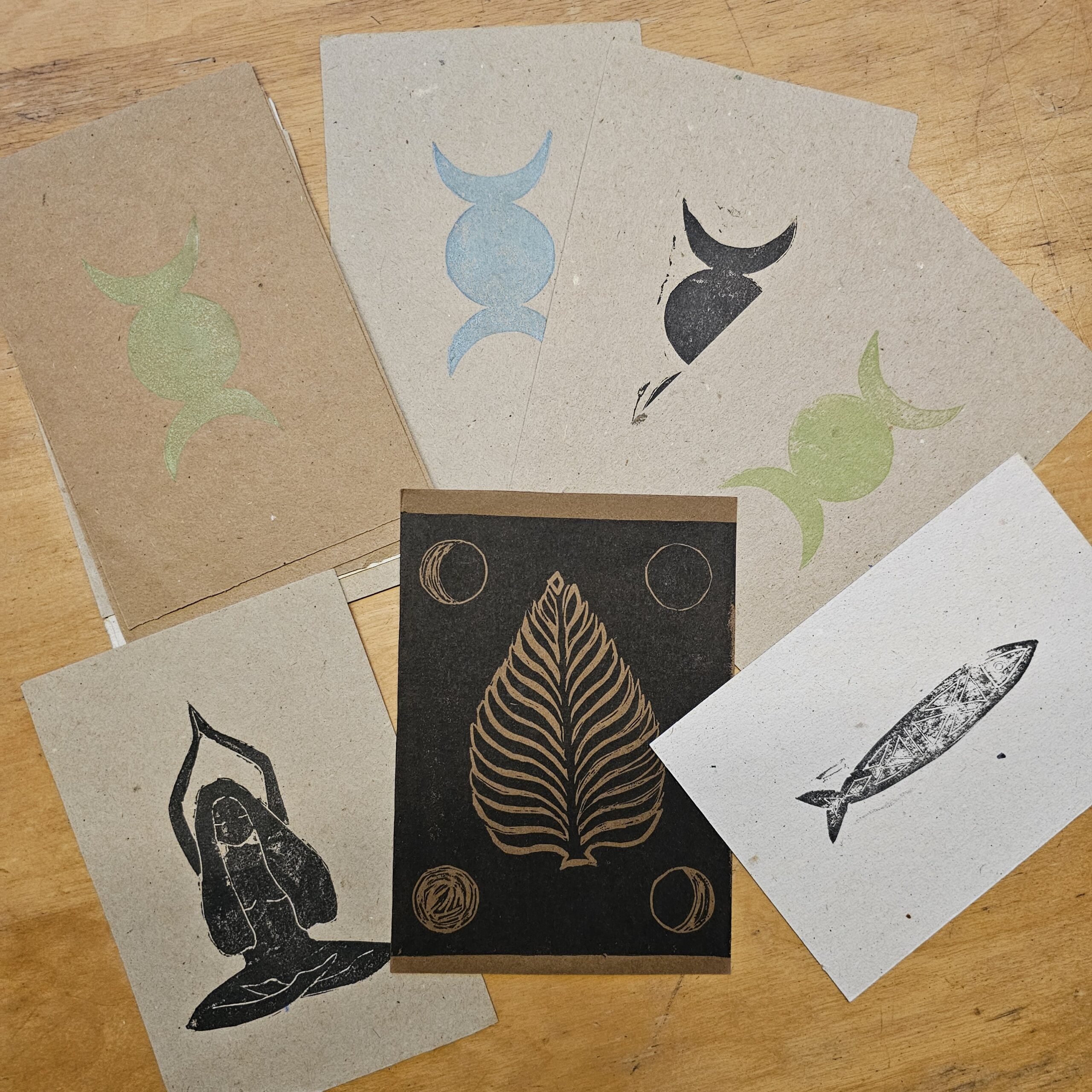 Handprinted Linocut Postcards - Image 3