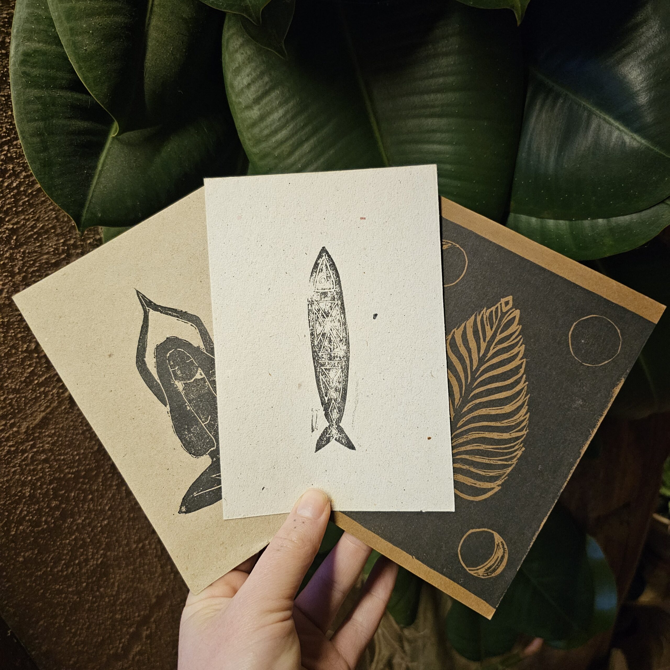 Handprinted Linocut Postcards - Image 5